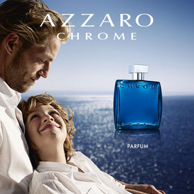 Azzaro Chrome Parfum box packaging front view