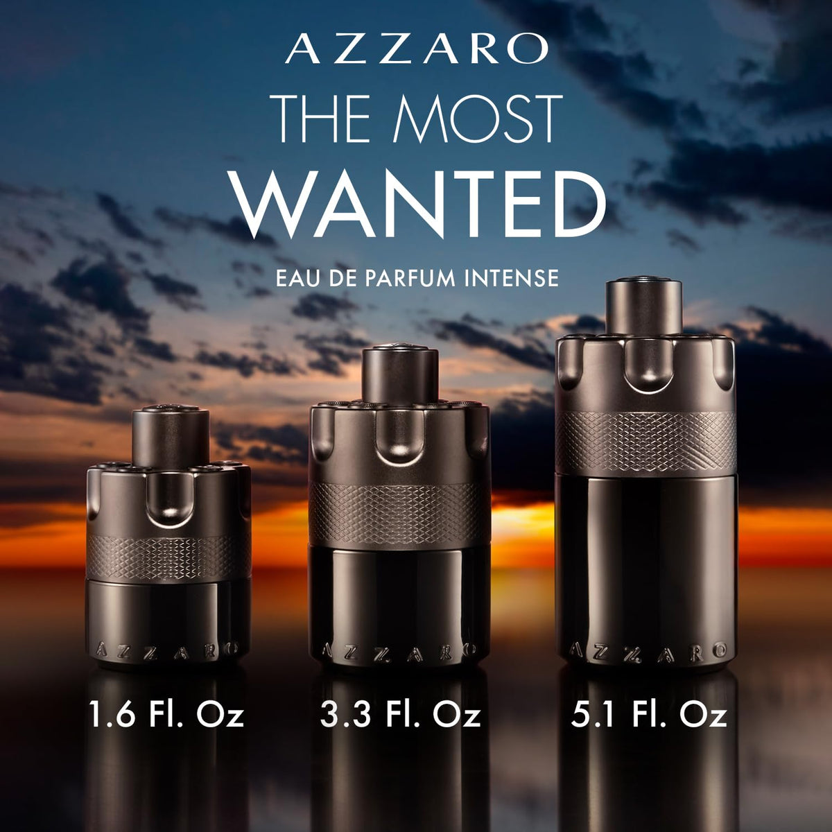 Azzaro The Most Wanted Eau de Parfum Intense bottle with cap off