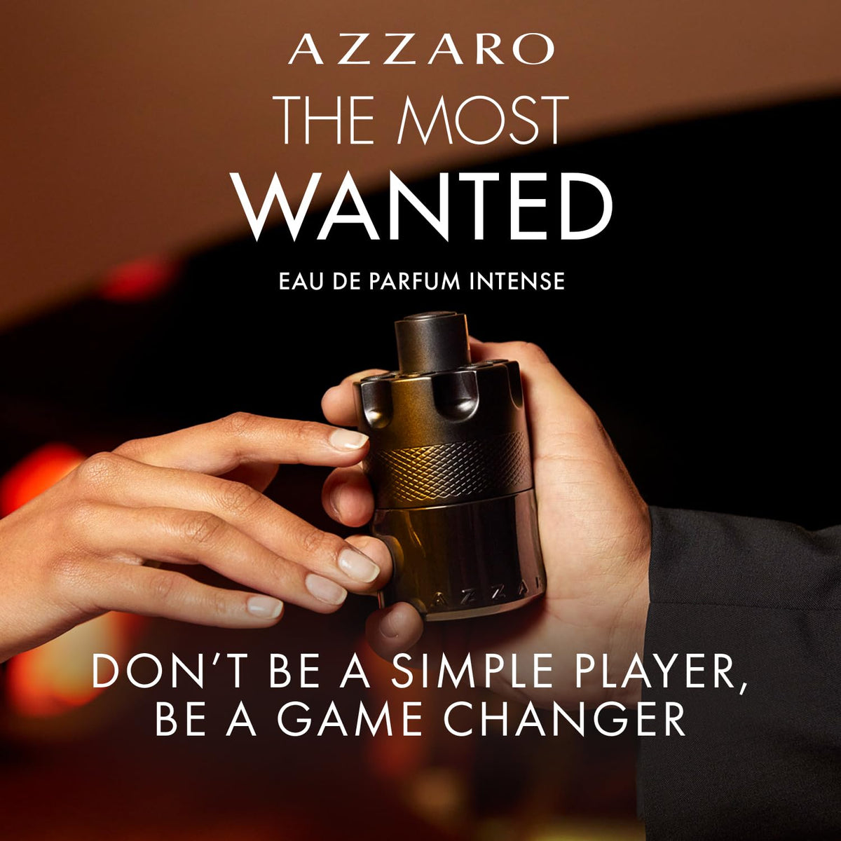 Azzaro The Most Wanted Eau de Parfum Intense in lifestyle setting
