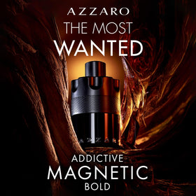Azzaro The Most Wanted Eau de Parfum Intense matte black bottle side view