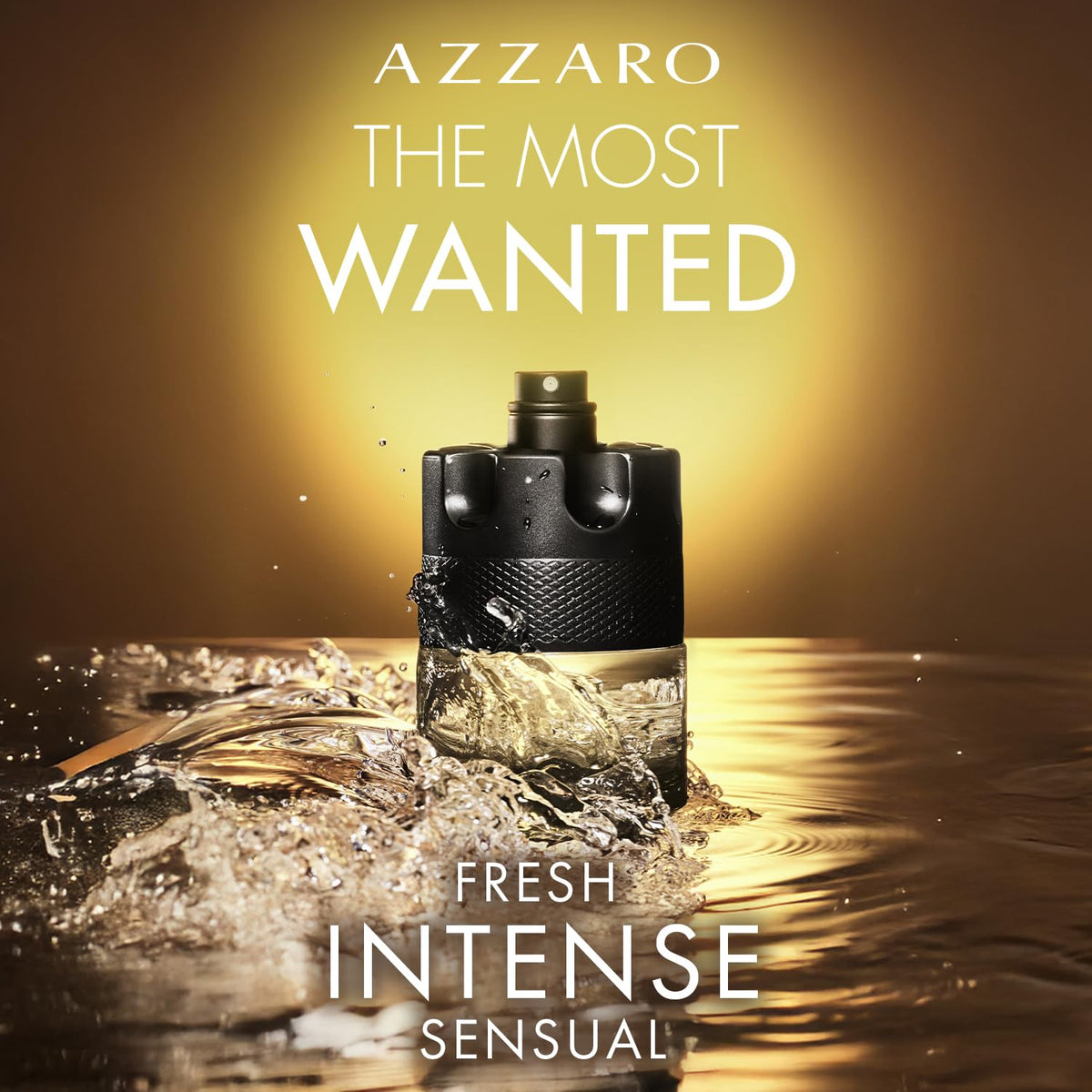 Azzaro The Most Wanted Eau de Toilette Intense packaging display