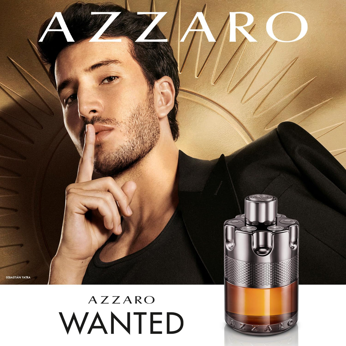 Azzaro Wanted By Night bottle with background