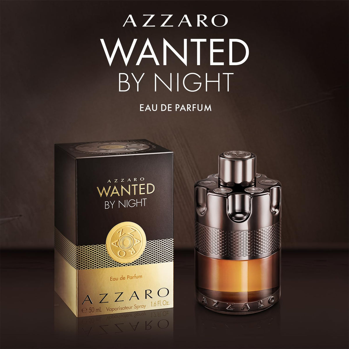 Azzaro Wanted By Night Eau de Parfum close-up of bottle