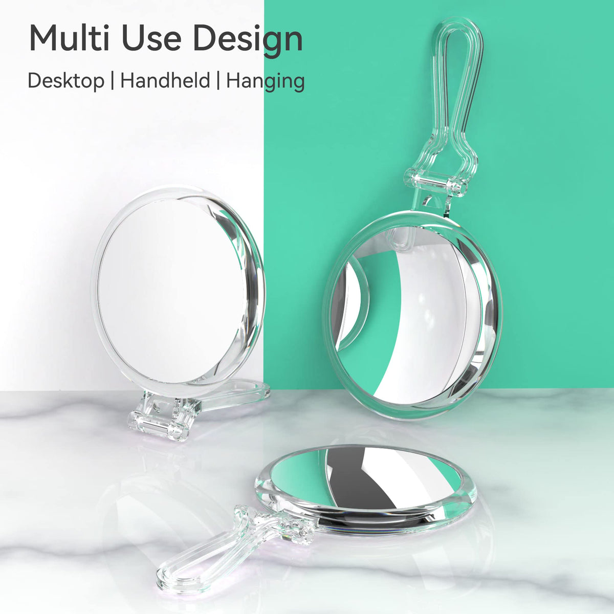 B Beauty Planet 20X Magnifying Mirror demonstrating adjustable angles