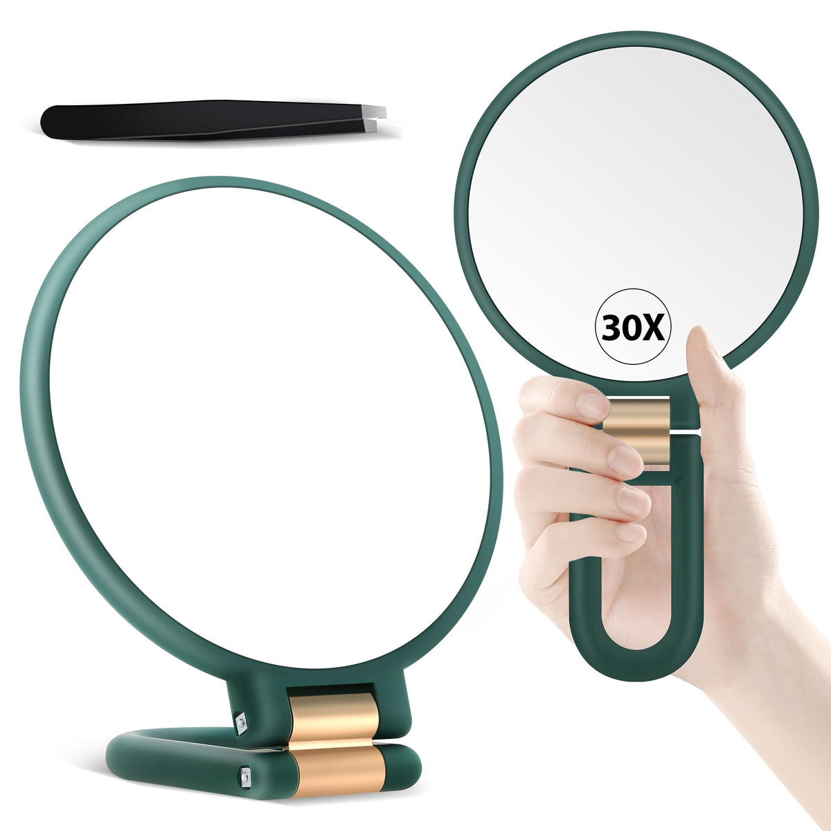 B Beauty Planet 30X Magnifying Hand Mirror front view