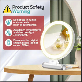B Beauty Planet 30X Magnifying Mirror elegant chrome finish