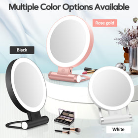 B Beauty Planet 30X Magnifying Mirror in use for applying makeup