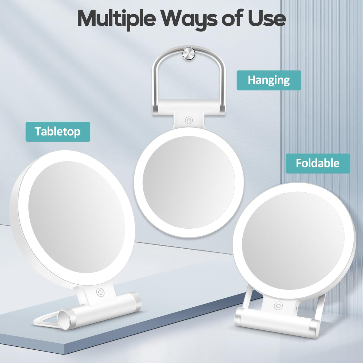 B Beauty Planet 30X Magnifying Mirror with Type-C USB charging cable