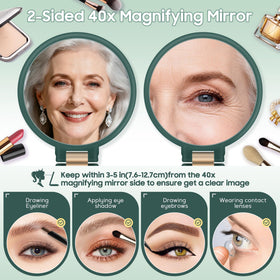B Beauty Planet 40X Magnifying Hand Mirror back view