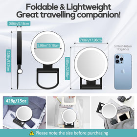 B Beauty Planet Magnifying Makeup Mirror with charging cable and battery