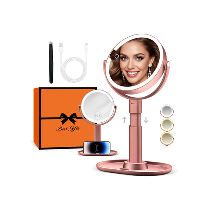 B Beauty Planet Makeup Mirror front view with 30X magnification
