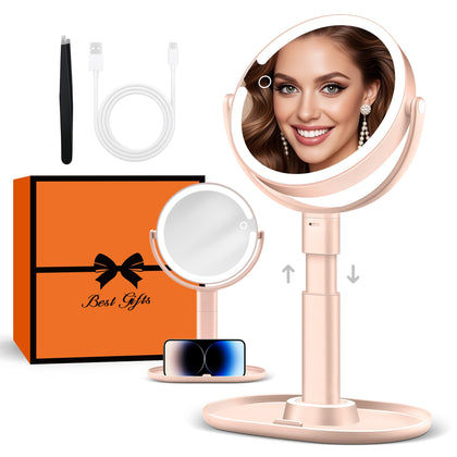 B Beauty Planet Makeup Mirror front view with lights