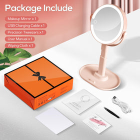 B Beauty Planet Makeup Mirror showing storage base for accessories