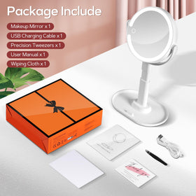 B Beauty Planet Vanity Mirror with storage base and phone holder