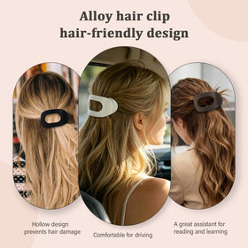 B.PHNE flat hair clips on a stylish background