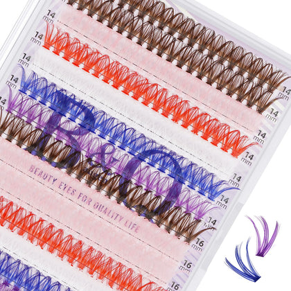 B&Qaugen 280PCS Colored False Eyelashes pack front view