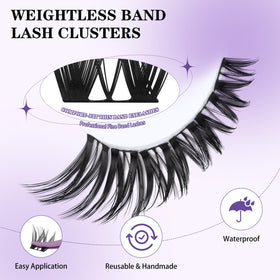 B&Qaugen Flora Lash Clusters D Curl and Cat Eye options