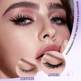 B&Qaugen Flora Lash Clusters in use during a night out