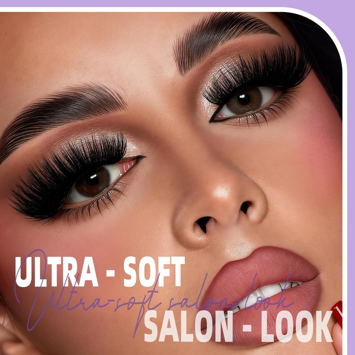 B&Qaugen Fluffy Lash Clusters Kit side view showing cluster details