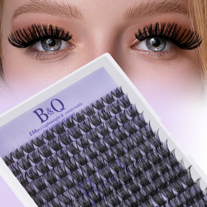 B&Qaugen Lash Clusters 72pcs box front view