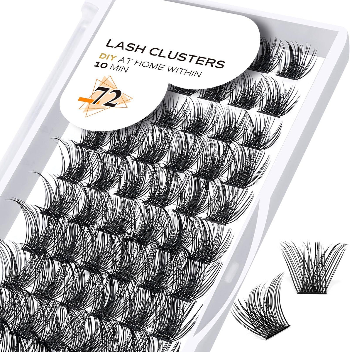 B&Qaugen Lash Clusters B02 D Curl 12-18MIX front view