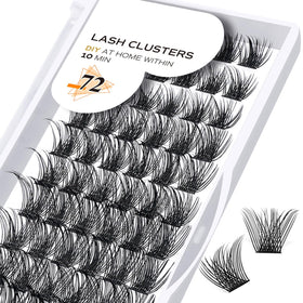 B&Qaugen Lash Clusters B02 D Curl 12-18MIX front view