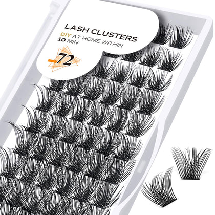 B&Qaugen Lash Clusters B02 D Curl 12-18MIX front view