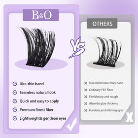 B&Qaugen Lash Clusters Cat Eye style