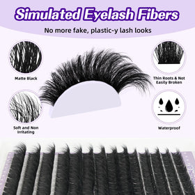 B&Qaugen lash clusters in various lengths