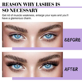 B&Qaugen Lash Clusters Kit 280PCS showing application process