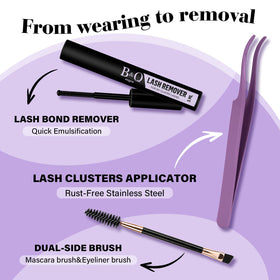 B&Qaugen Lash Clusters Kit in lifestyle setting