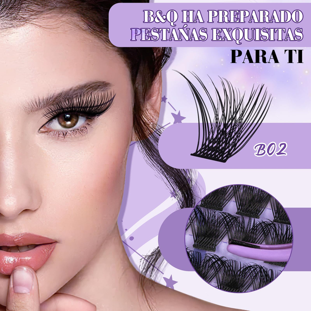 B&Qaugen lash clusters kit packaging