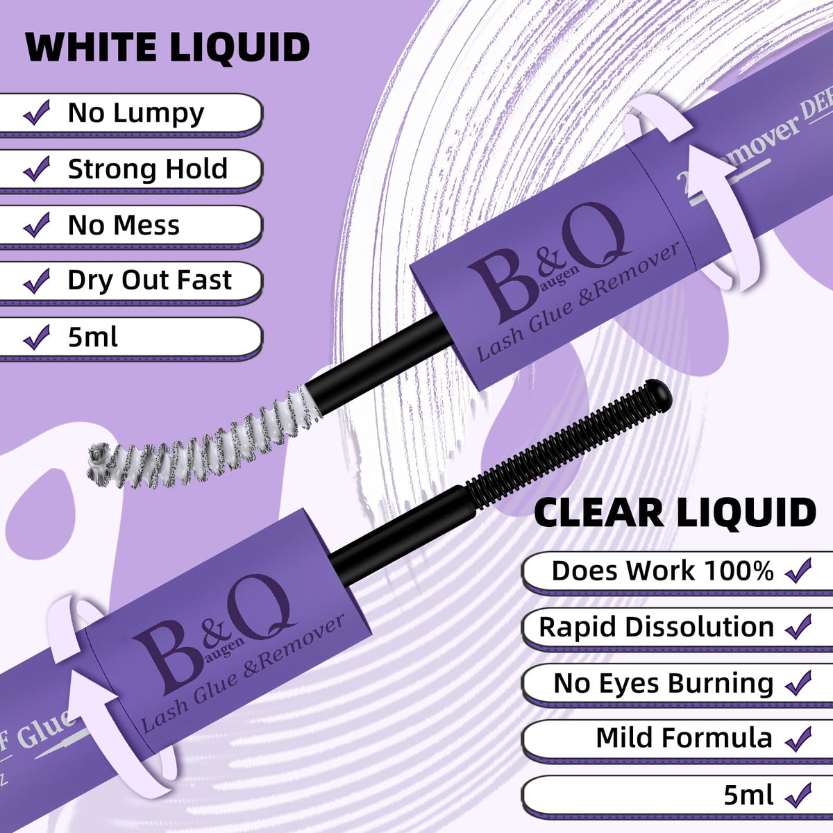 B&Qaugen Lash Glue and Remover Kit lifestyle scene