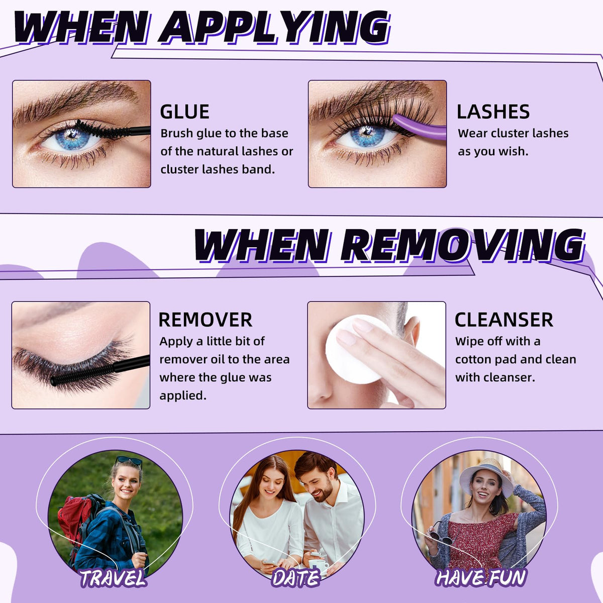 B&Qaugen Lash Remover being applied