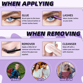 B&Qaugen Lash Remover being applied