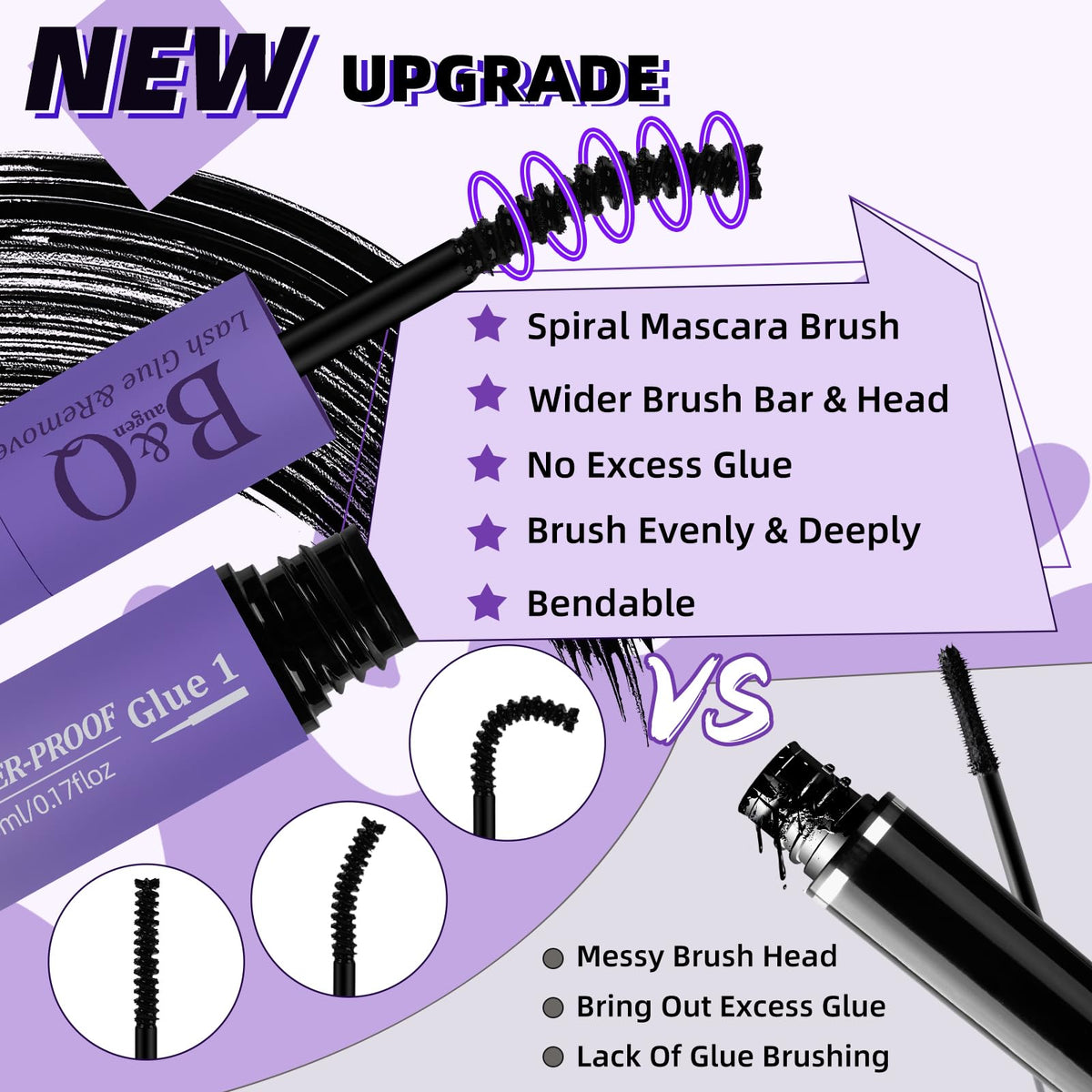 B&Qaugen Lash Remover tube side view