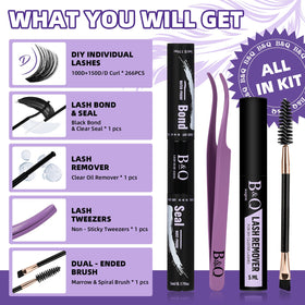 B&Qaugen Lash Tweezers included in the kit