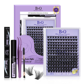 B&Qaugen Wispy Lash Clusters Kit 156PCS front view