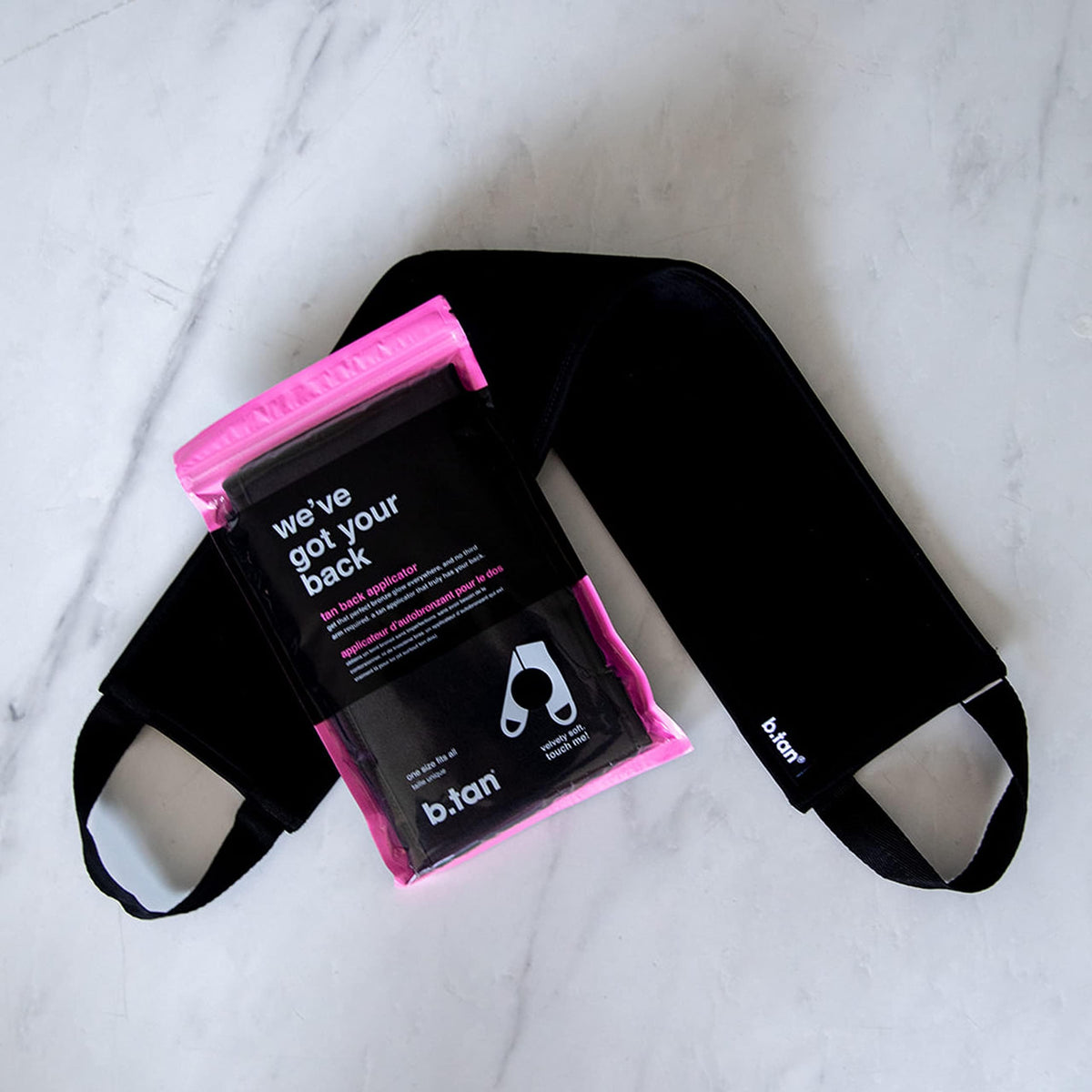 B.TAN Back Self Tanning Applicator close-up of handles