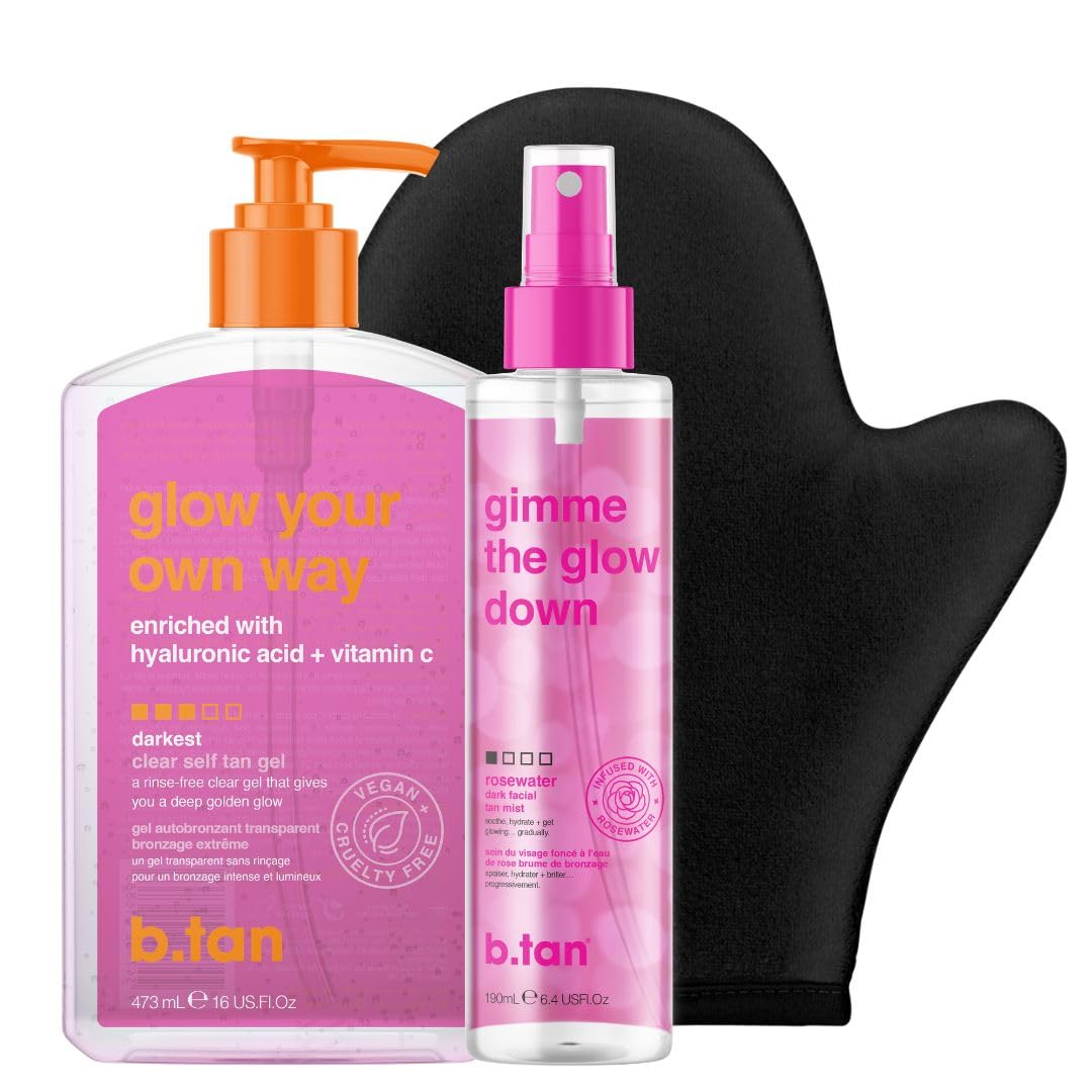 B.TAN Clear Self Tan Gel bottle front view