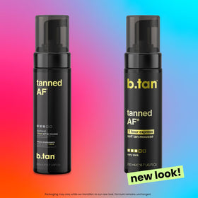 B.TAN Dark Self Tan Kit alongside other beauty products