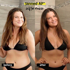 B.TAN Dark Self Tanner Mousse packaging details