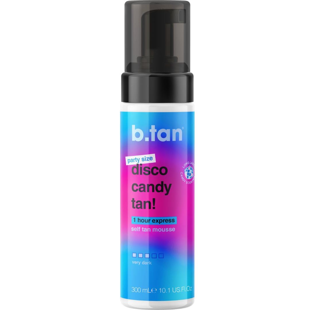 B.TAN Large Candy Scented Self Tanner Mousse front view 10.1 Fl Oz