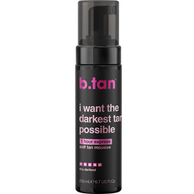 B.TAN Ultra Dark Self Tanner Mousse 6.7 Fl Oz front view