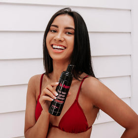 B.TAN Ultra Dark Self Tanner Mousse back view with product details