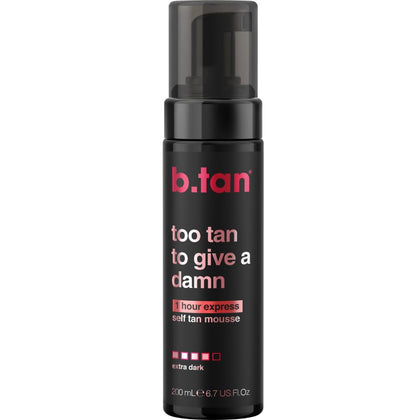 B.TAN Ultra Dark Self Tanner Mousse front view with packaging