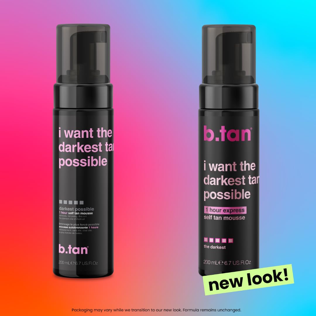 B.TAN Ultra Dark Self Tanner Mousse lifestyle application scene