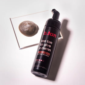 B.TAN Ultra Dark Self Tanner Mousse lifestyle shot with model