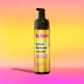 B.TAN Ultra Long Lasting Self Tanner Mousse with tanning mitt