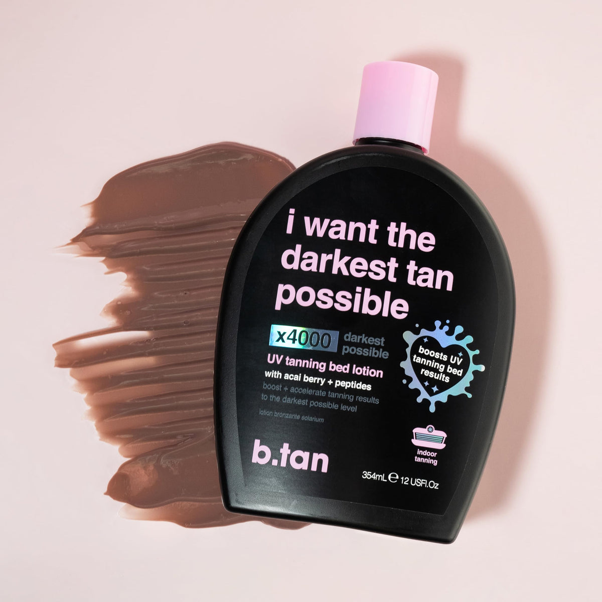 B.TAN UV Tanning Bed Lotion lifestyle scene outdoors